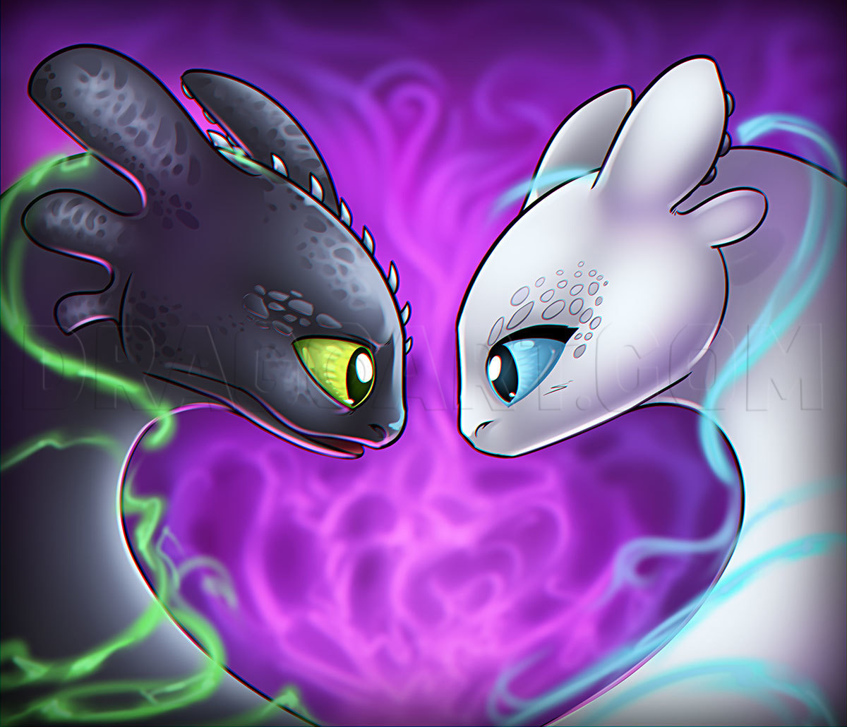 Featured image of post Love Toothless And Light Fury Drawing