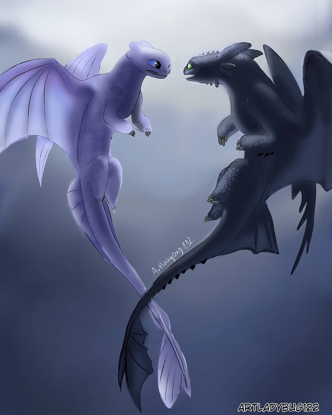 Featured image of post Toothless And Light Fury Flying Drawing